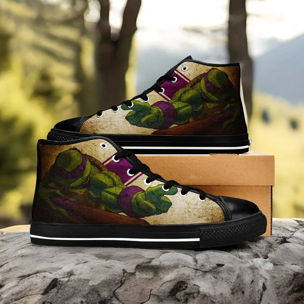 TMNT Teenage Mutant Ninja Turtles Custom High Top Sneakers Shoes