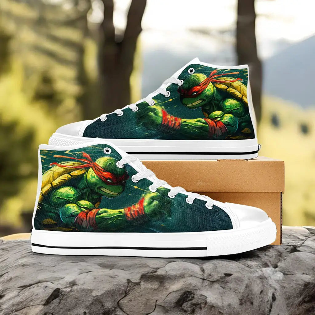 TMNT Teenage Mutant Ninja Turtles Custom High Top Sneakers Shoes