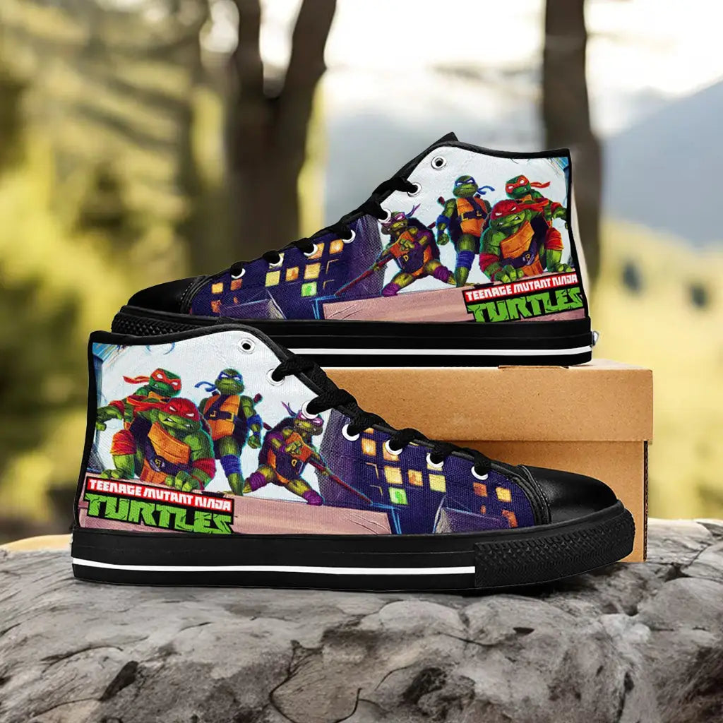 TMNT Teenage Mutant Ninja Turtles Custom High Top Sneakers Shoes