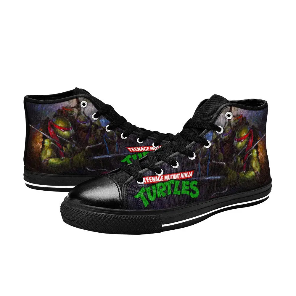 TMNT Teenage Mutant Ninja Turtles Custom High Top Sneakers Shoes