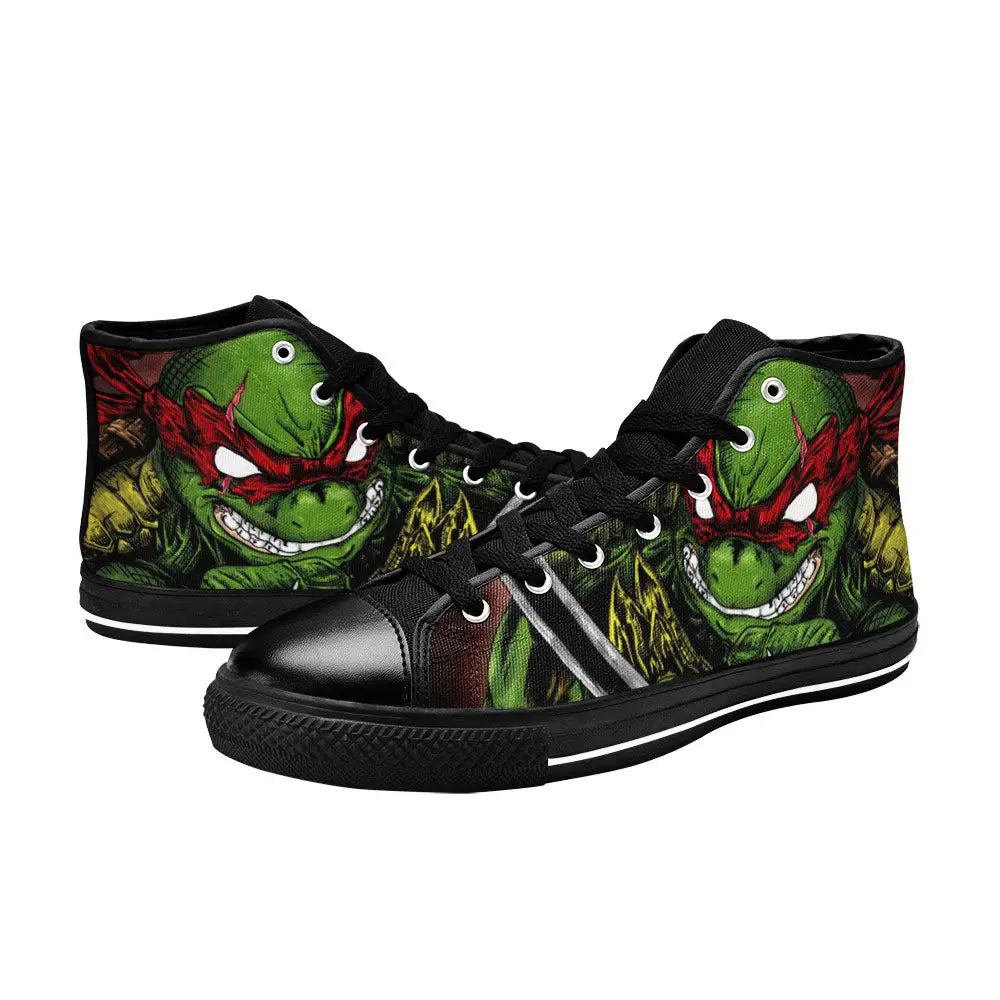 TMNT Teenage Mutant Ninja Turtles Custom High Top Sneakers Shoes