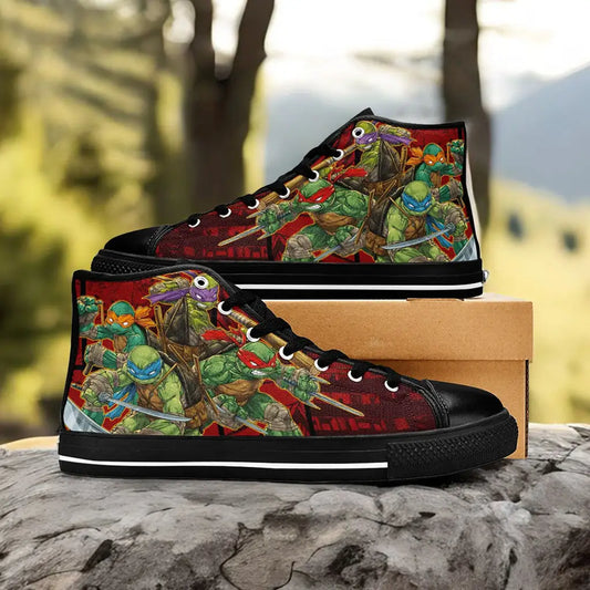 TMNT Teenage Mutant Ninja Turtles Custom High Top Sneakers Shoes