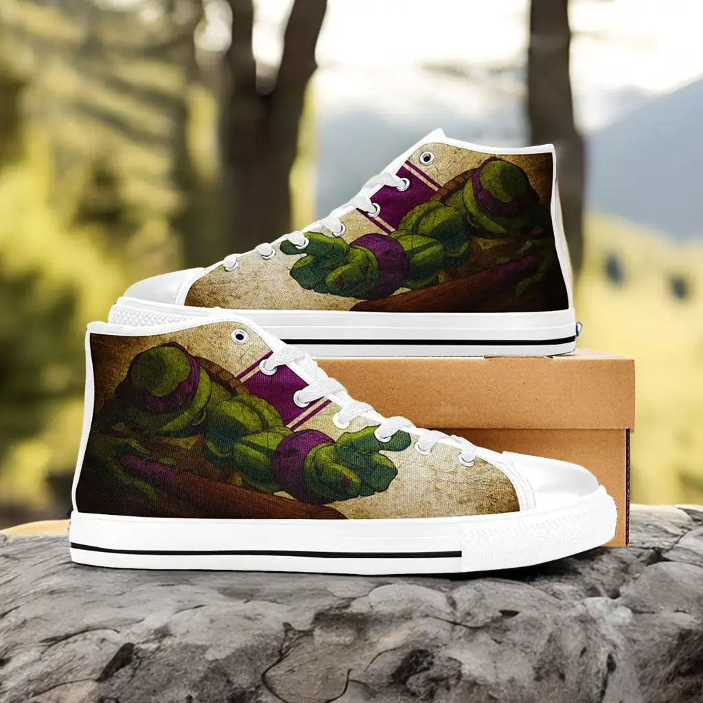 TMNT Teenage Mutant Ninja Turtles Custom High Top Sneakers Shoes