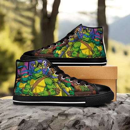 TMNT Teenage Mutant Ninja Turtles Custom High Top Sneakers Shoes