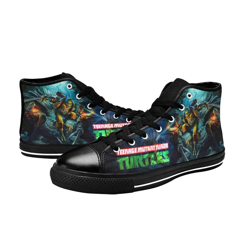 TMNT Teenage Mutant Ninja Turtles Custom High Top Sneakers Shoes