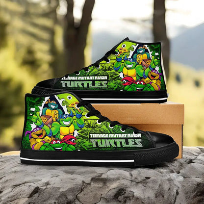 TMNT Teenage Mutant Ninja Turtles Custom High Top Sneakers Shoes