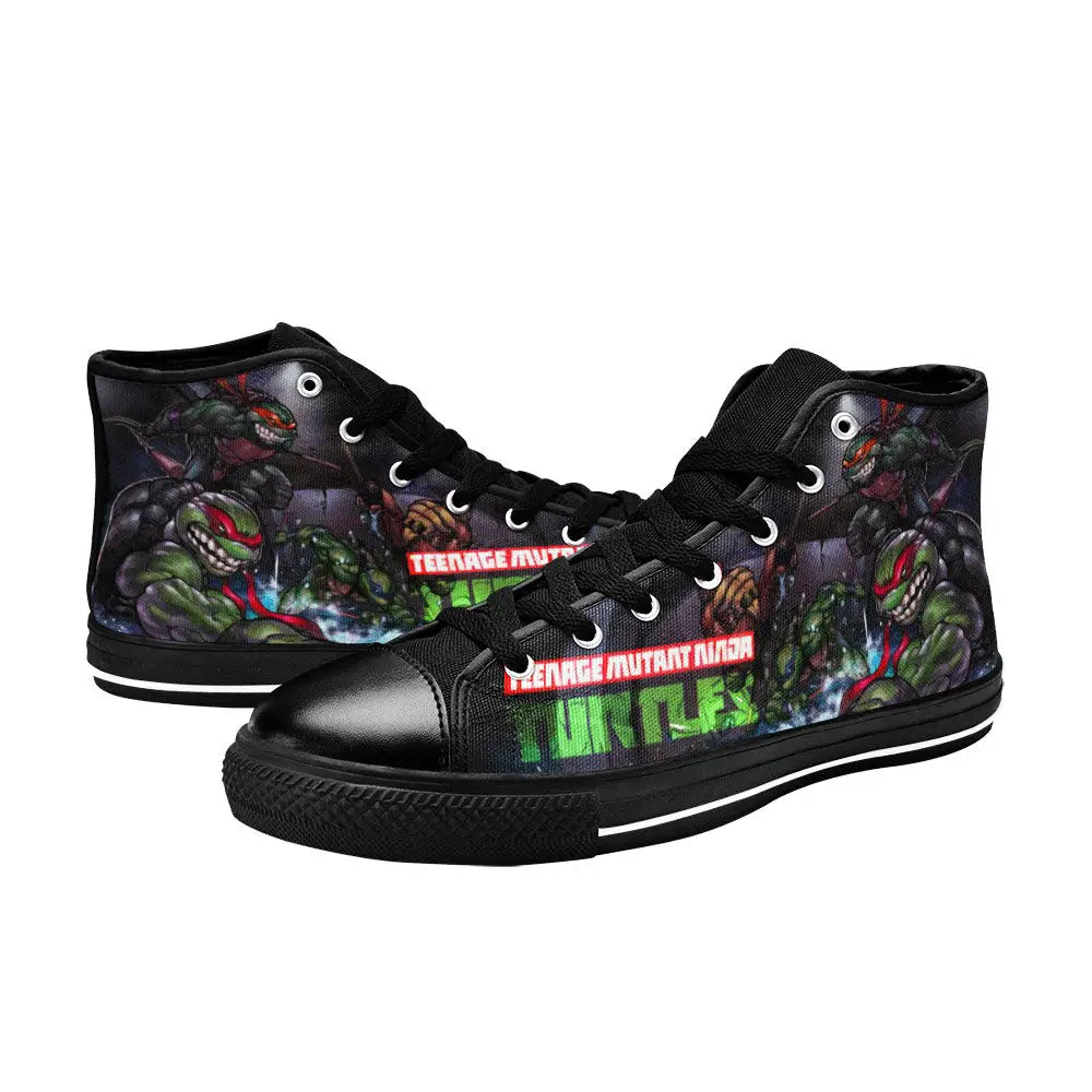 TMNT Teenage Mutant Ninja Turtles Custom High Top Sneakers Shoes