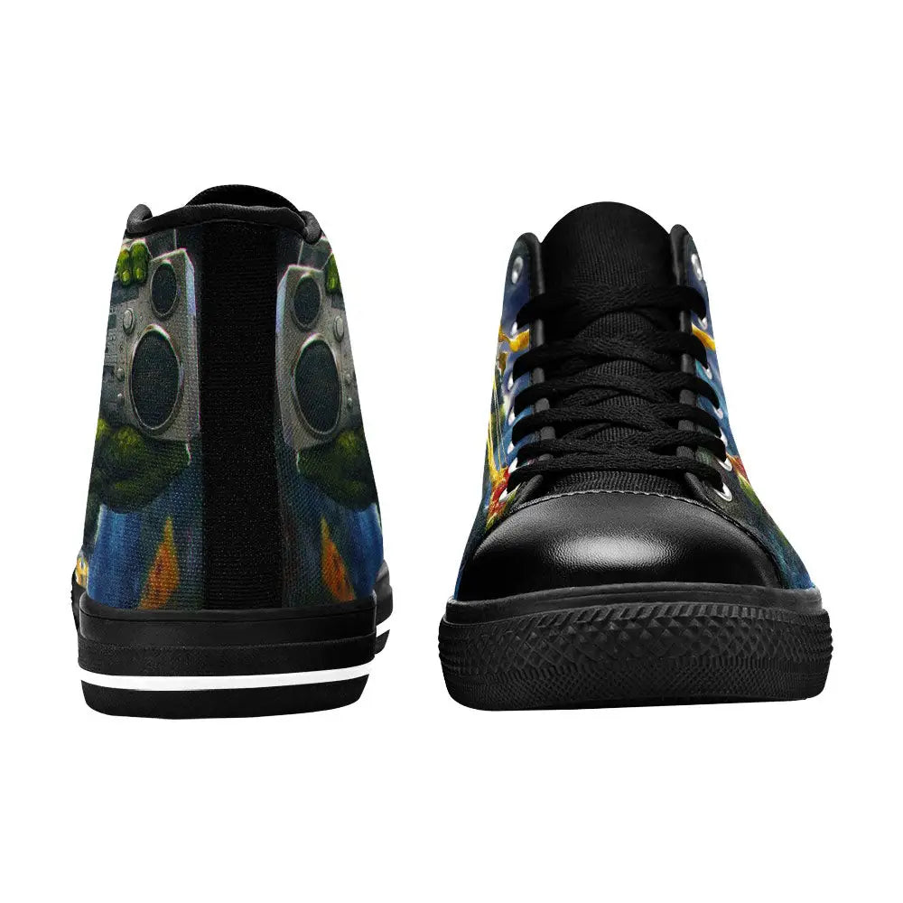 TMNT Teenage Mutant Ninja Turtles Custom High Top Sneakers Shoes