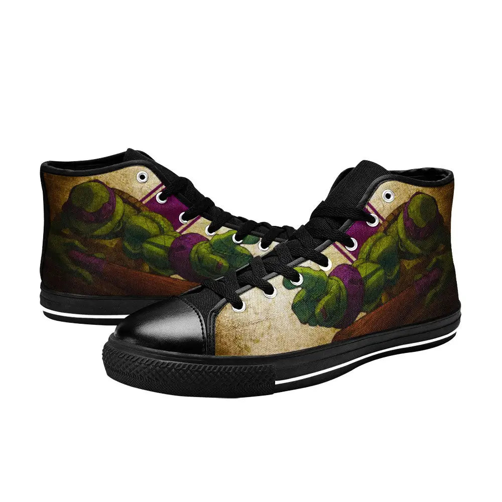 TMNT Teenage Mutant Ninja Turtles Custom High Top Sneakers Shoes