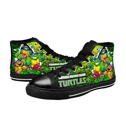 TMNT Teenage Mutant Ninja Turtles Custom High Top Sneakers Shoes