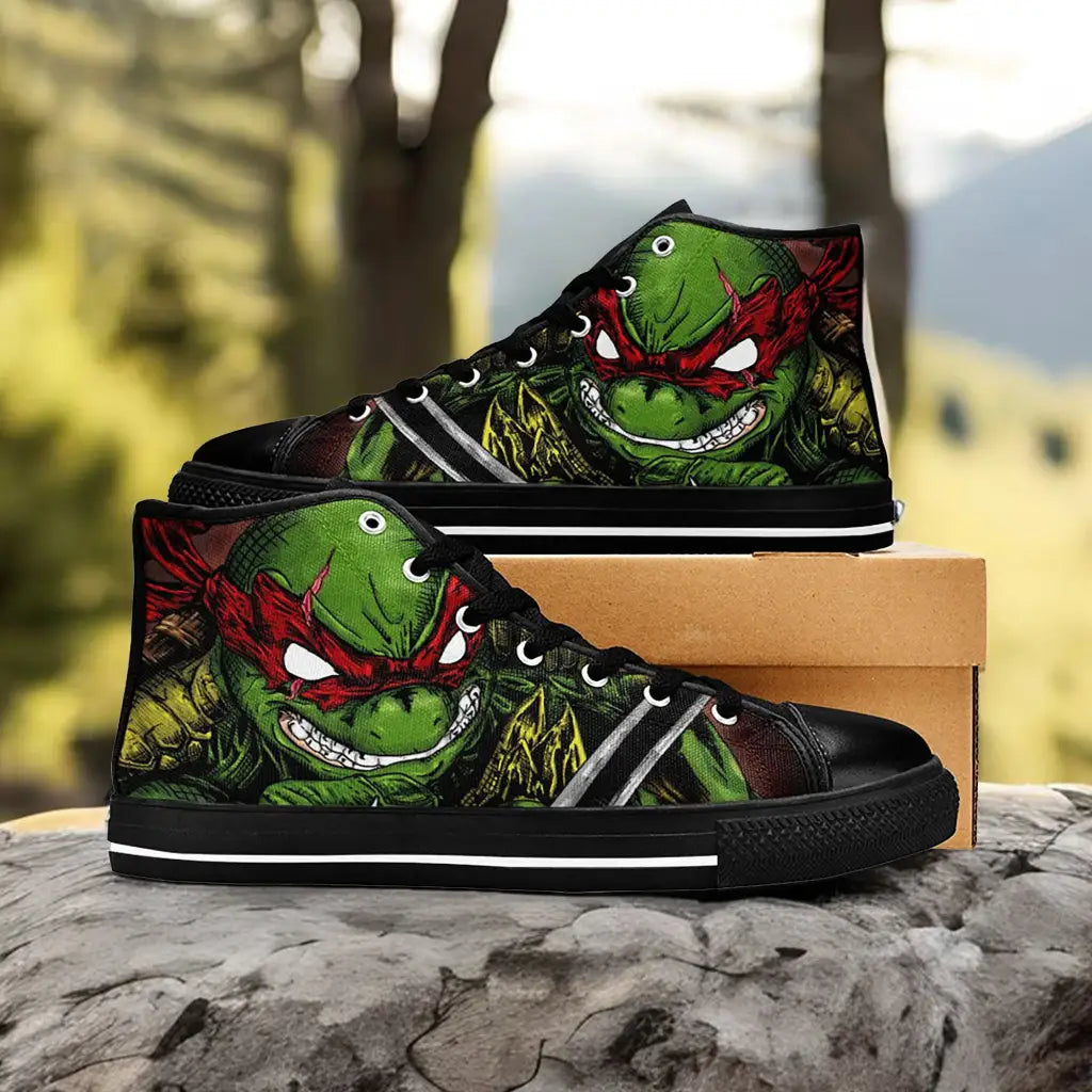 TMNT Teenage Mutant Ninja Turtles Custom High Top Sneakers Shoes