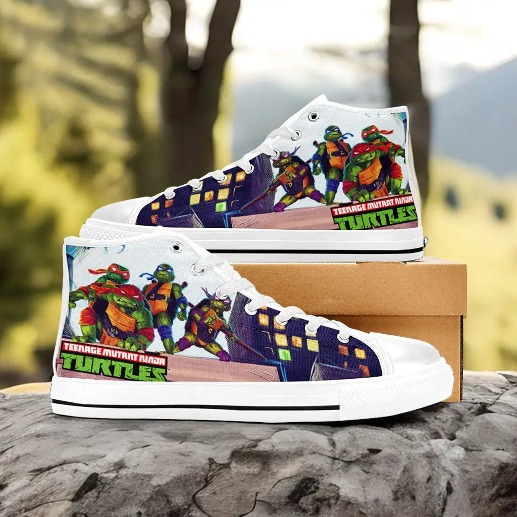 TMNT Teenage Mutant Ninja Turtles Custom High Top Sneakers Shoes