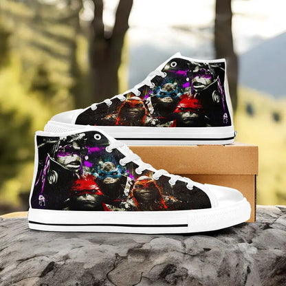 TMNT Teenage Mutant Ninja Turtles Custom High Top Sneakers Shoes