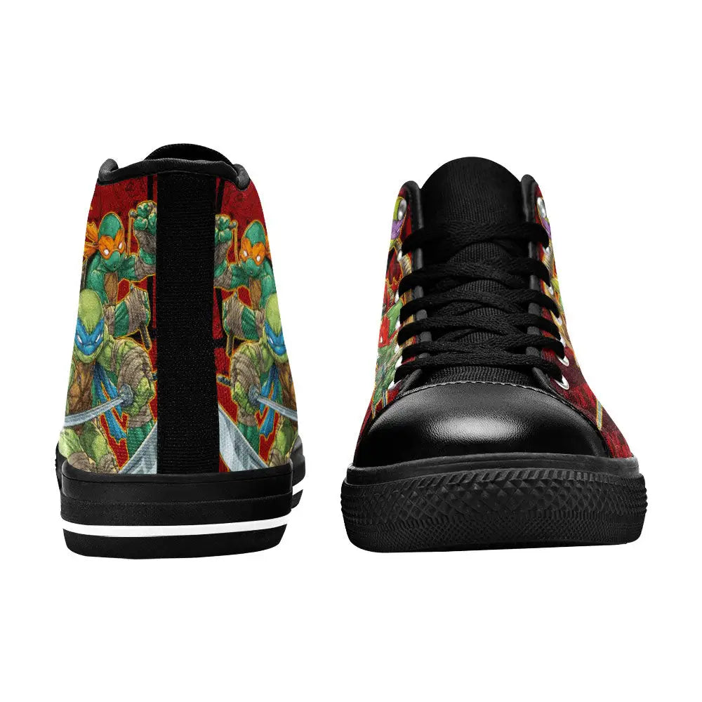 TMNT Teenage Mutant Ninja Turtles Custom High Top Sneakers Shoes