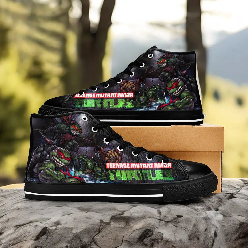 TMNT Teenage Mutant Ninja Turtles Custom High Top Sneakers Shoes