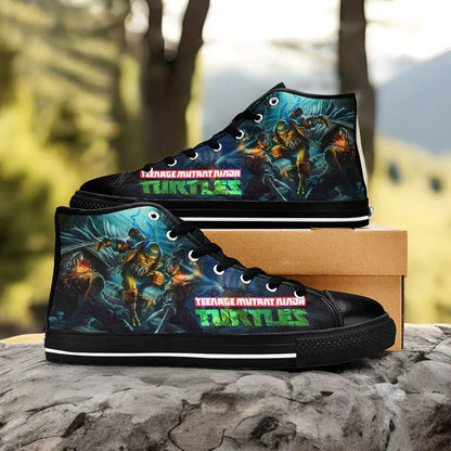 TMNT Teenage Mutant Ninja Turtles Custom High Top Sneakers Shoes