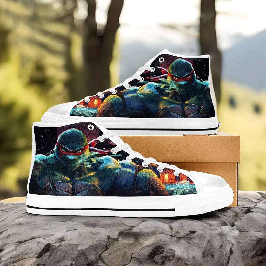 TMNT Teenage Mutant Ninja Turtles Custom High Top Sneakers Shoes