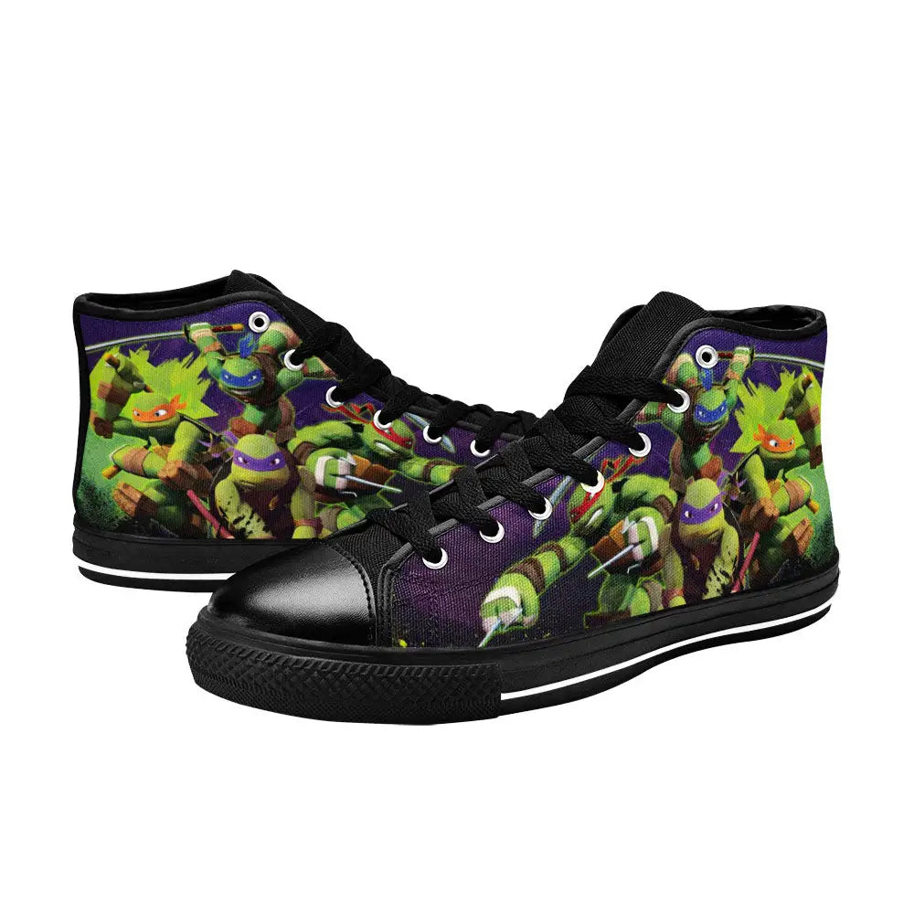 TMNT Teenage Mutant Ninja Turtles Custom High Top Sneakers Shoes