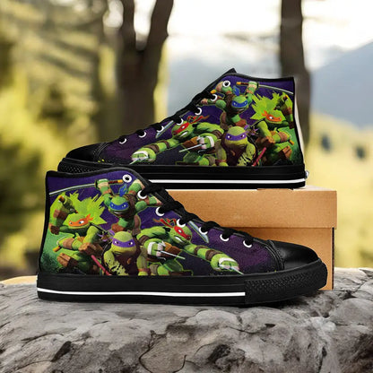 TMNT Teenage Mutant Ninja Turtles Custom High Top Sneakers Shoes