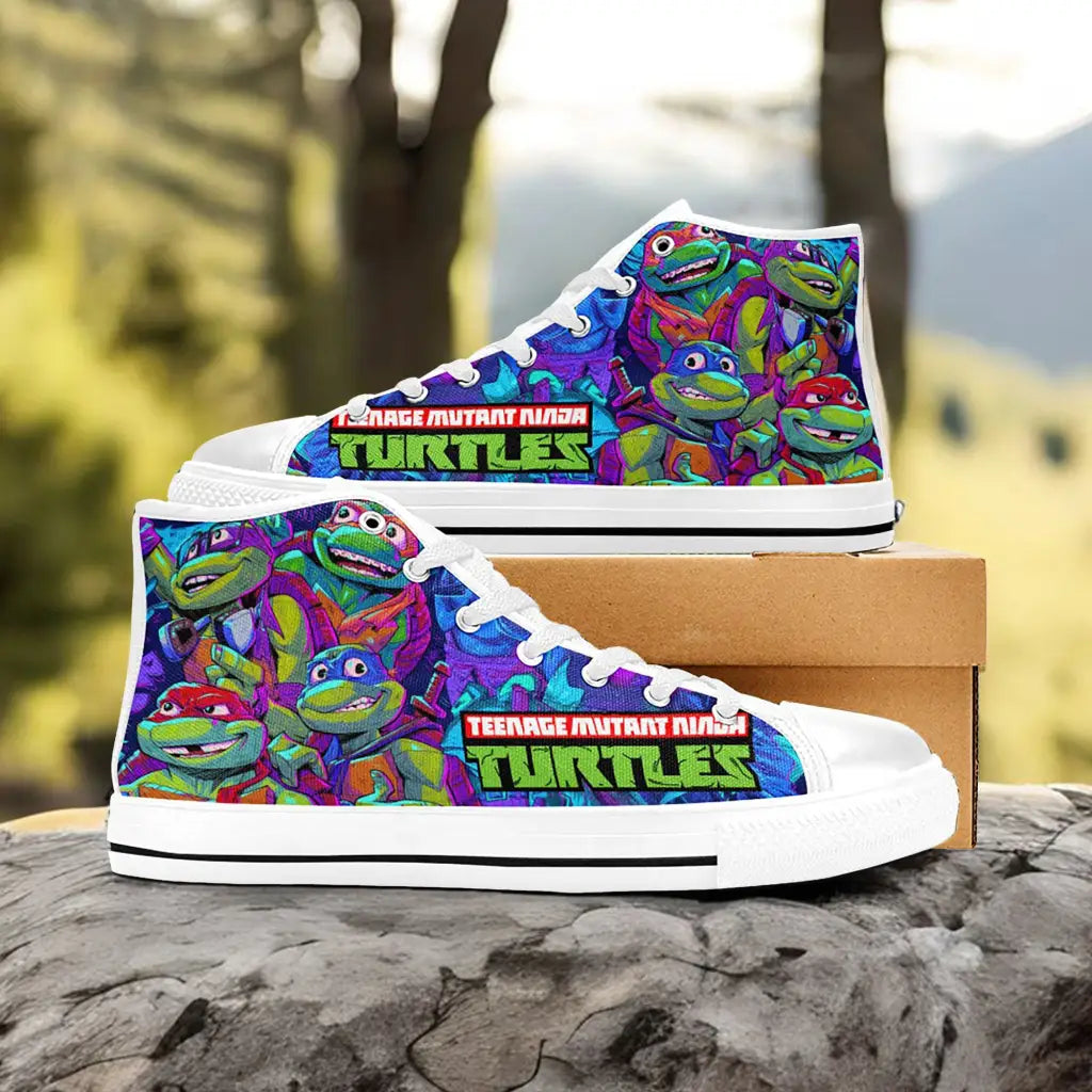 TMNT Teenage Mutant Ninja Turtles Custom High Top Sneakers Shoes