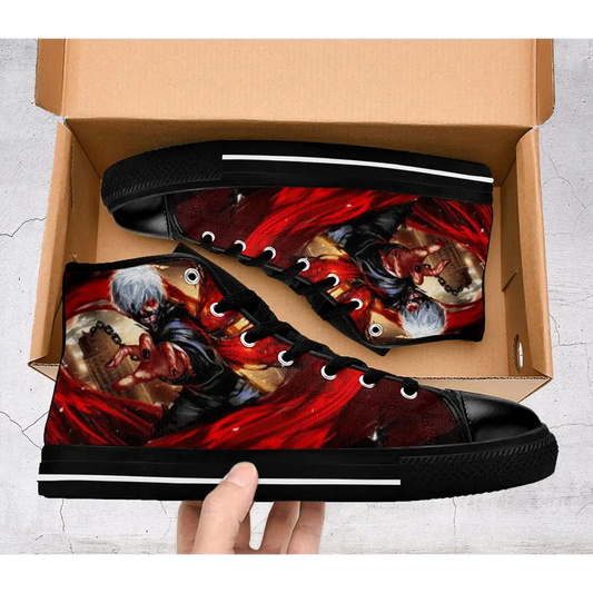 Tokyo Ghoul Kaneki Ken Shoes High Top Sneakers