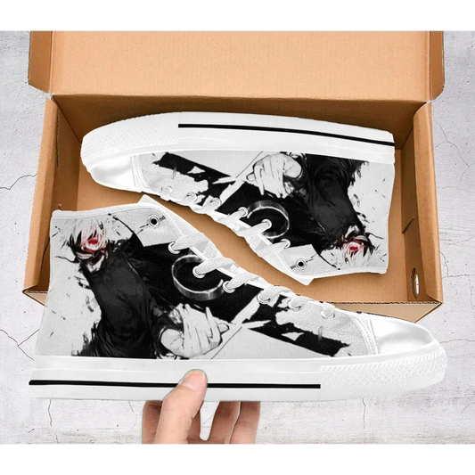 Tokyo Ghoul Kaneki Ken Shoes High Top Sneakers