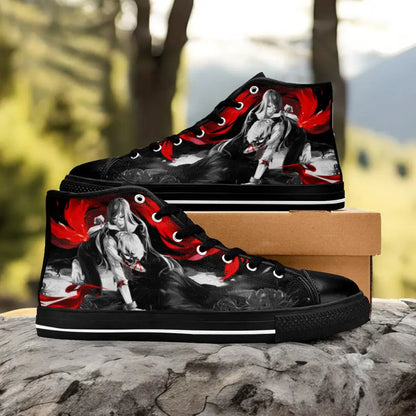 Tokyo Ghoul Ken Kaneki Rize Custom High Top Sneakers Shoes