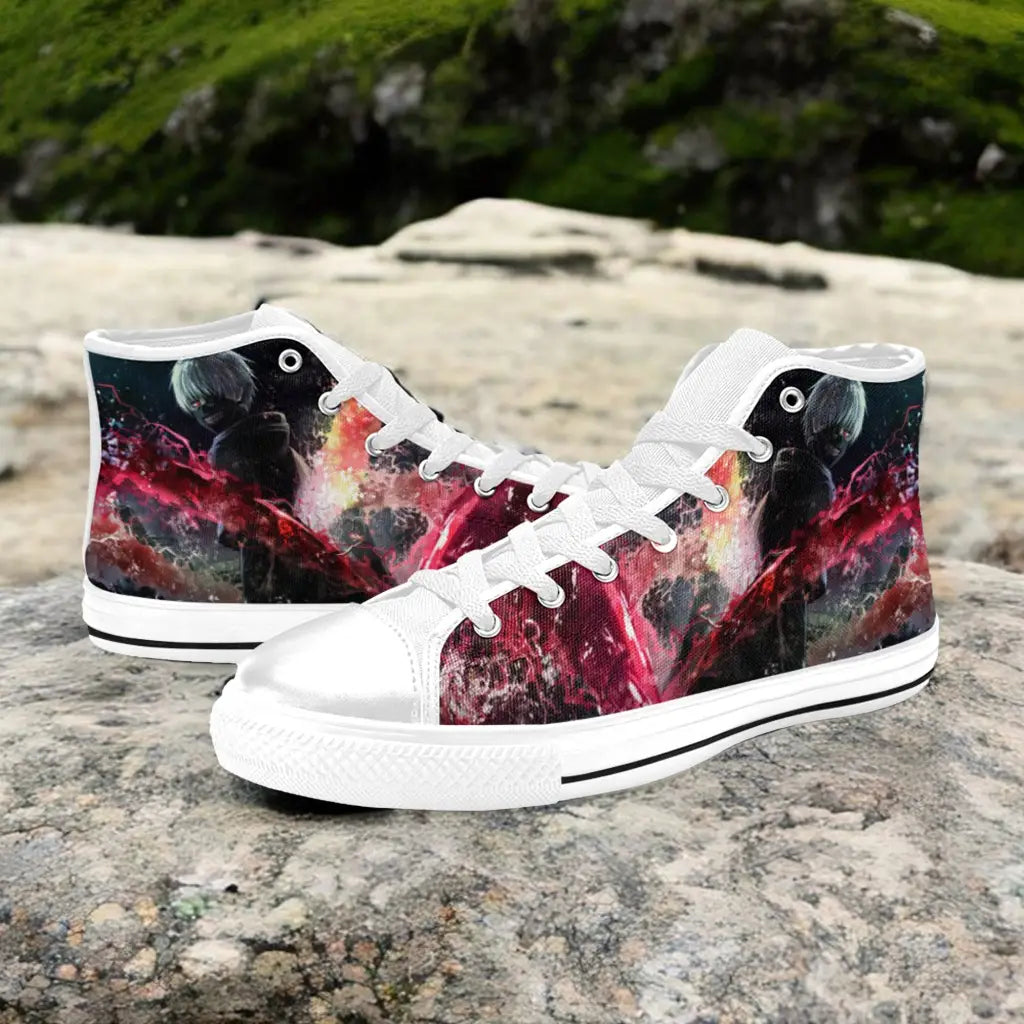 Tokyo Ghoul Ken Kaneki Custom High Top Sneakers Shoes