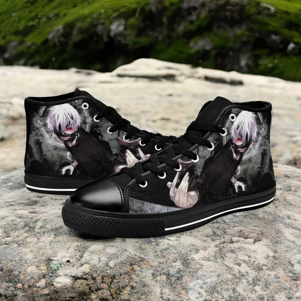 Tokyo Ghoul Ken Kaneki Custom High Top Sneakers Shoes