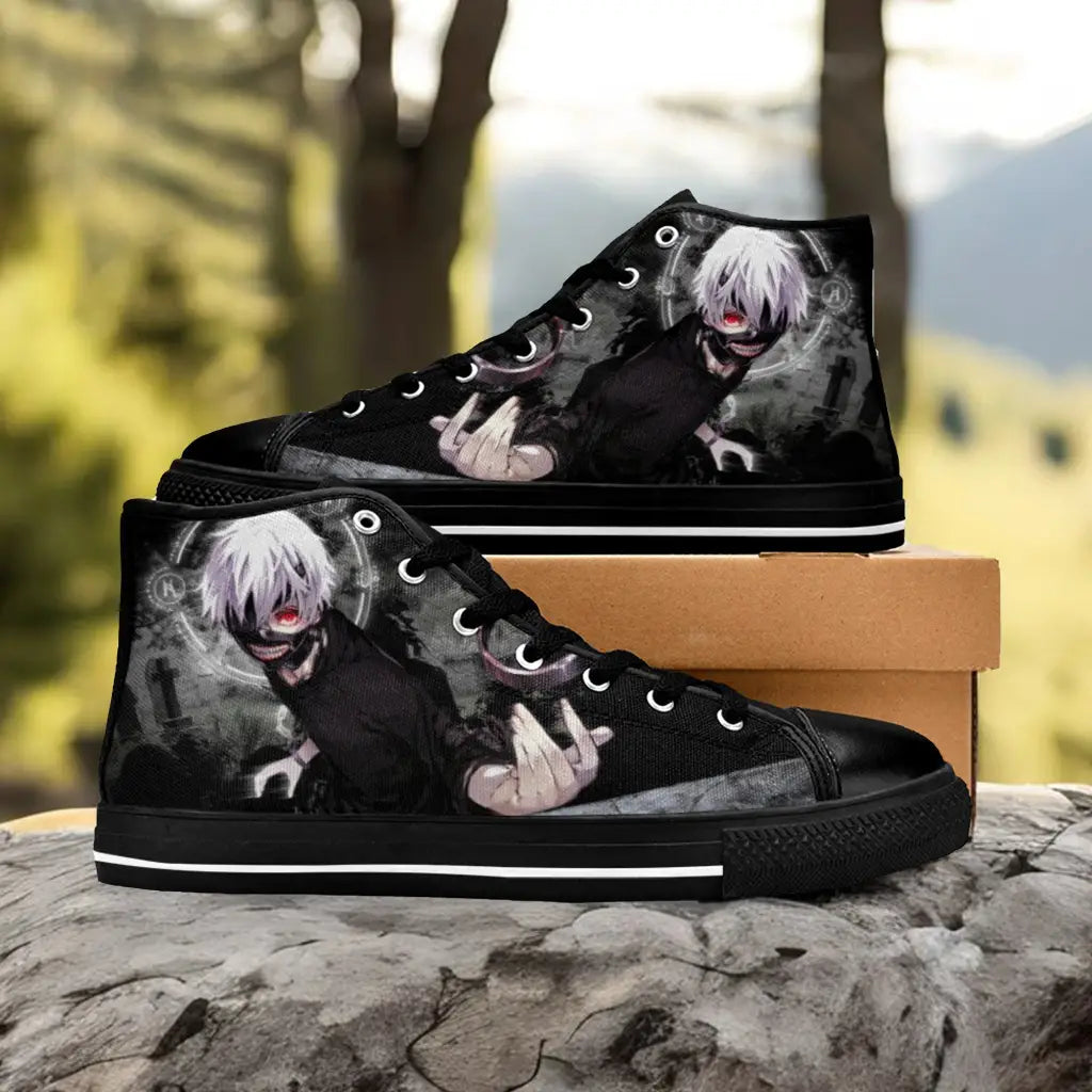 Tokyo Ghoul Ken Kaneki Custom High Top Sneakers Shoes