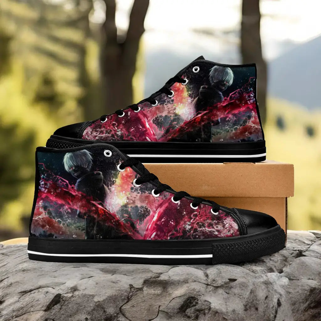 Tokyo Ghoul Ken Kaneki Custom High Top Sneakers Shoes