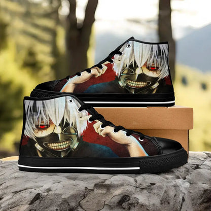 Tokyo Ghoul Ken Kaneki Custom High Top Sneakers Shoes