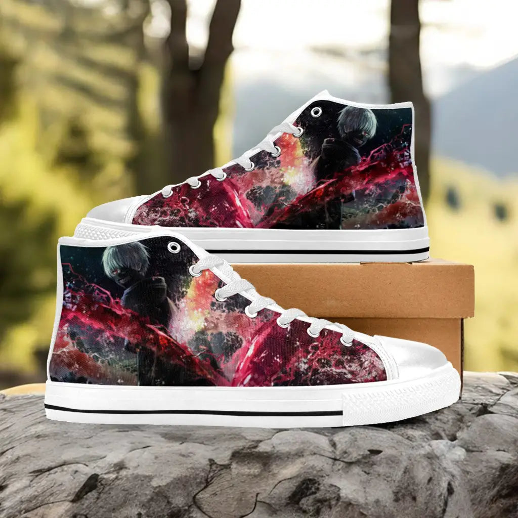 Tokyo Ghoul Ken Kaneki Custom High Top Sneakers Shoes