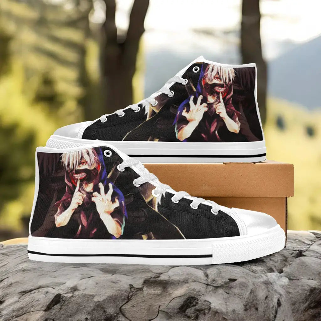 Tokyo Ghoul Ken Kaneki Custom High Top Sneakers Shoes