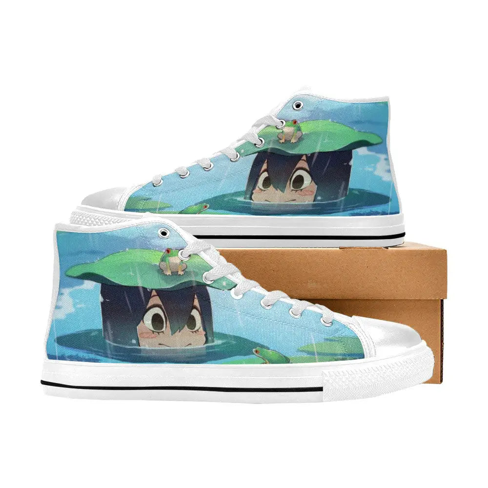 Tsuyu Asui My Hero Academia Boku No Hero Academia Ken Custom High Top Sneakers Shoes