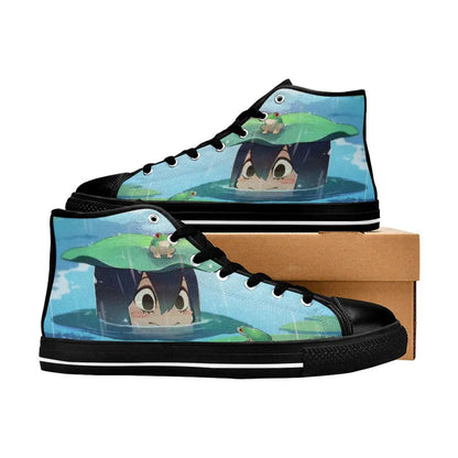 Tsuyu Asui My Hero Academia Boku No Hero Academia Ken Custom High Top Sneakers Shoes