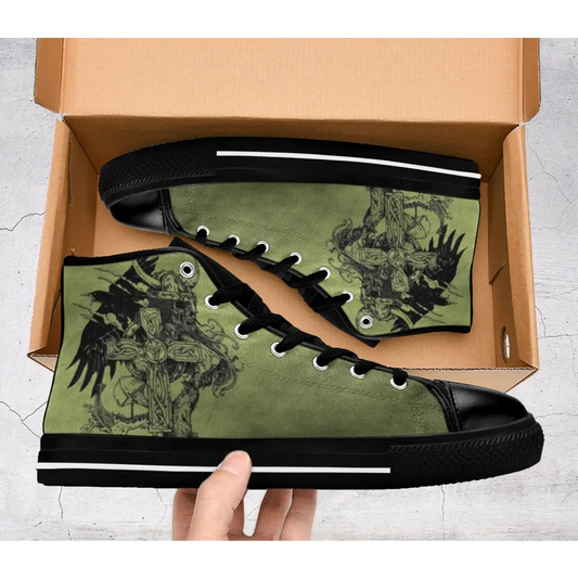 Viking Pride Nordic Mythology Custom High Top Sneakers Shoes