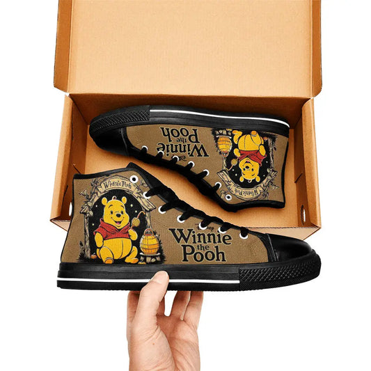 Winnie the pooh Custom High Top Sneakers Shoes