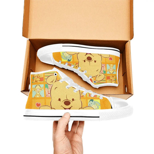 Winnie the pooh Custom High Top Sneakers Shoes