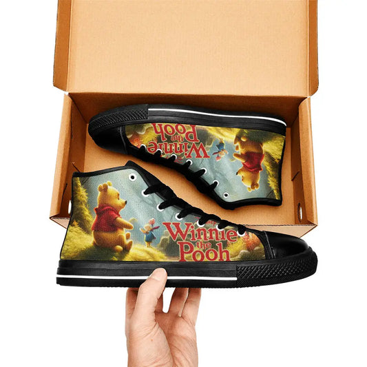 Winnie the pooh Custom High Top Sneakers Shoes