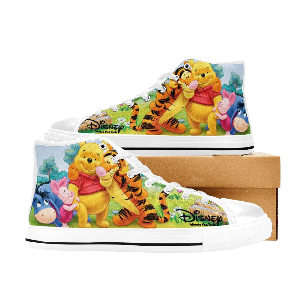 Winnie the pooh eeyore piglet tigger Custom High Top Sneakers Shoes