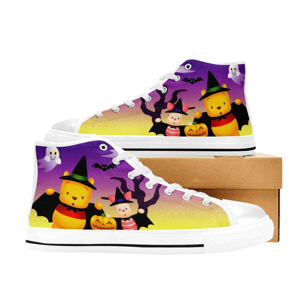 Winnie the pooh Halloween Custom High Top Sneakers Shoes