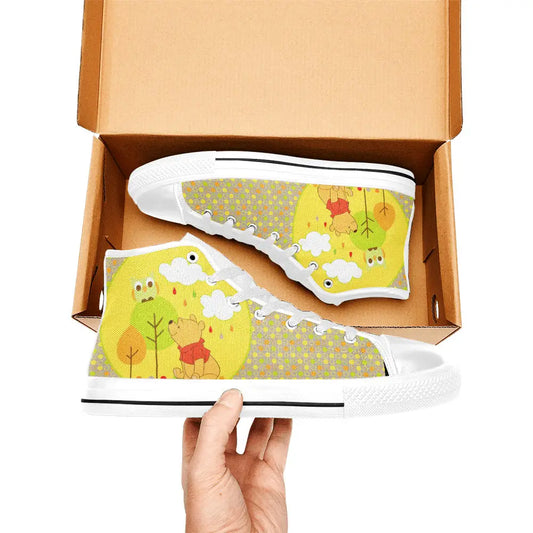 Winnie the pooh owl Custom High Top Sneakers Shoes