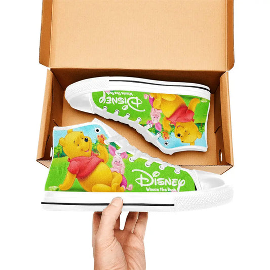 Winnie the pooh piglet Custom High Top Sneakers Shoes