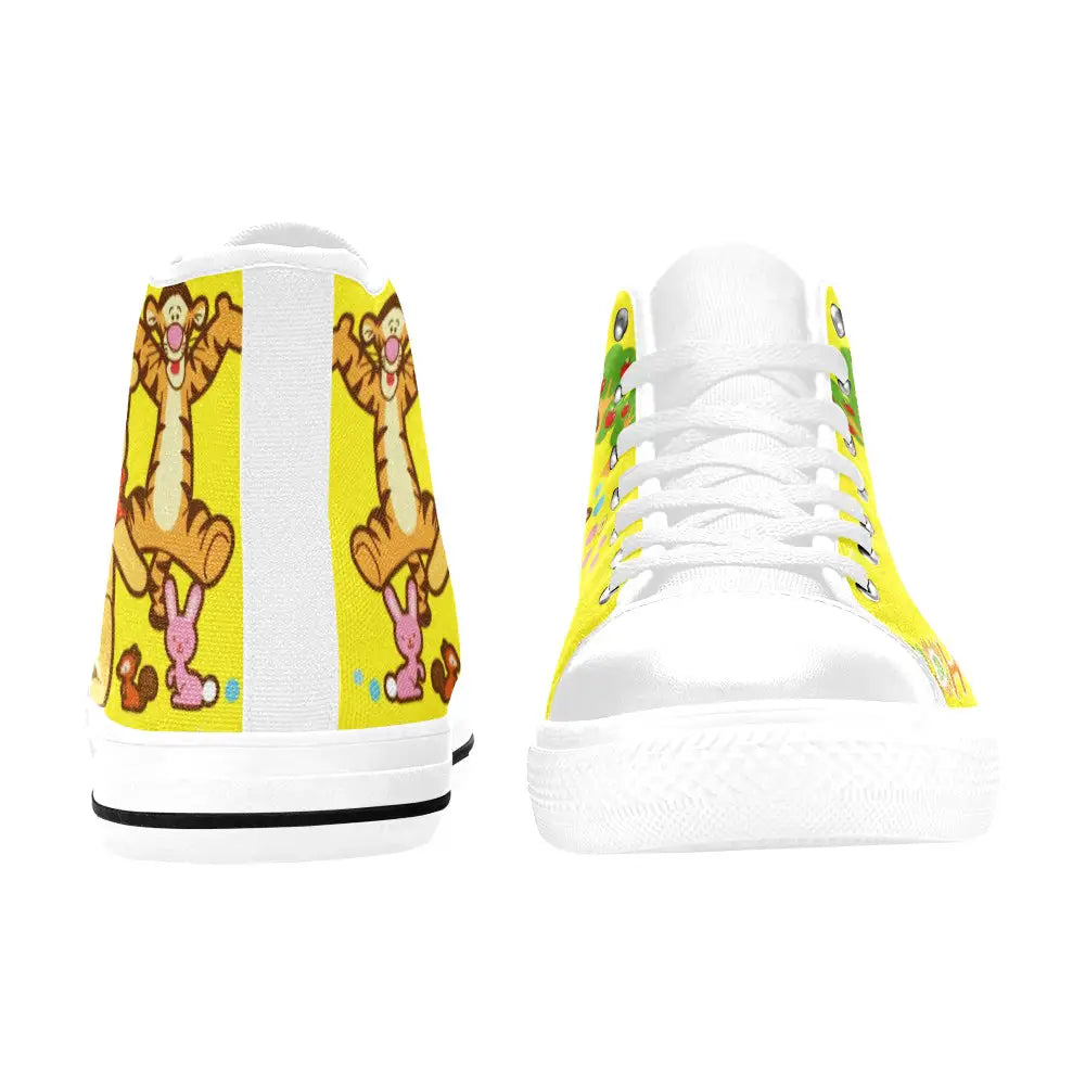 Winnie the pooh Piglet Tiger Custom High Top Sneakers Shoes