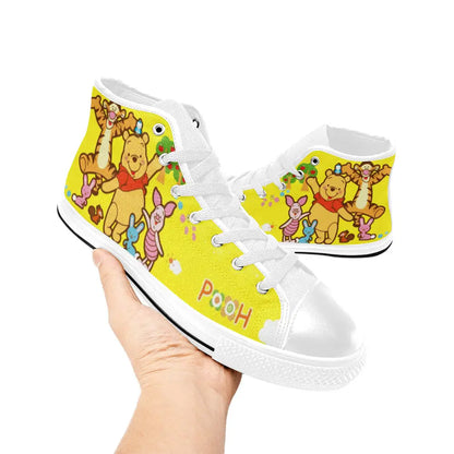 Winnie the pooh Piglet Tiger Custom High Top Sneakers Shoes