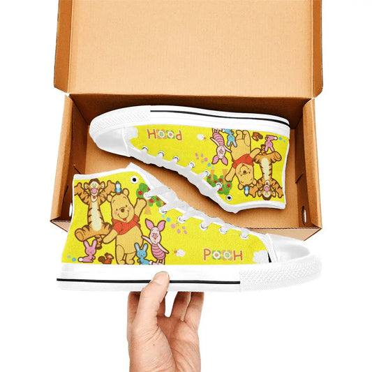 Winnie the pooh Piglet Tiger Custom High Top Sneakers Shoes
