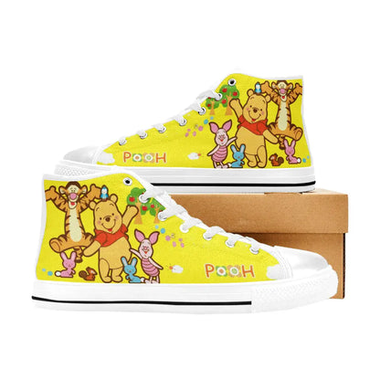 Winnie the pooh Piglet Tiger Custom High Top Sneakers Shoes