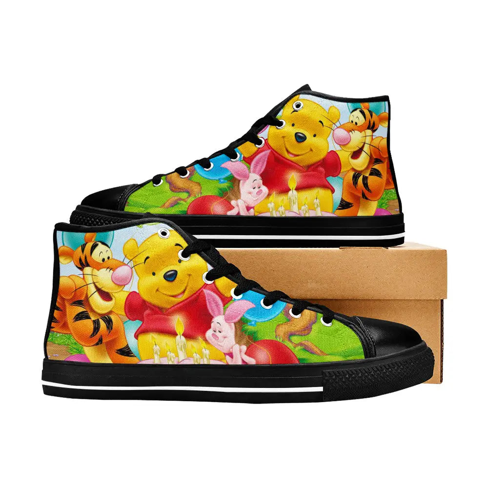 Winnie the pooh piglet tigger Custom High Top Sneakers Shoes