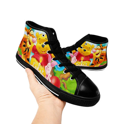 Winnie the pooh piglet tigger Custom High Top Sneakers Shoes